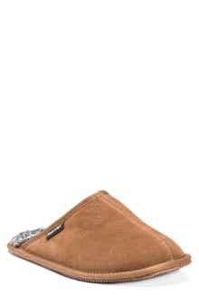 Dave Faux Shearling Lined Suede Slipper