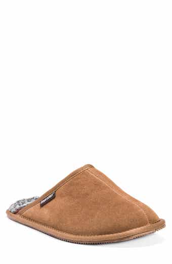 Dave Faux Shearling Lined Suede Slipper