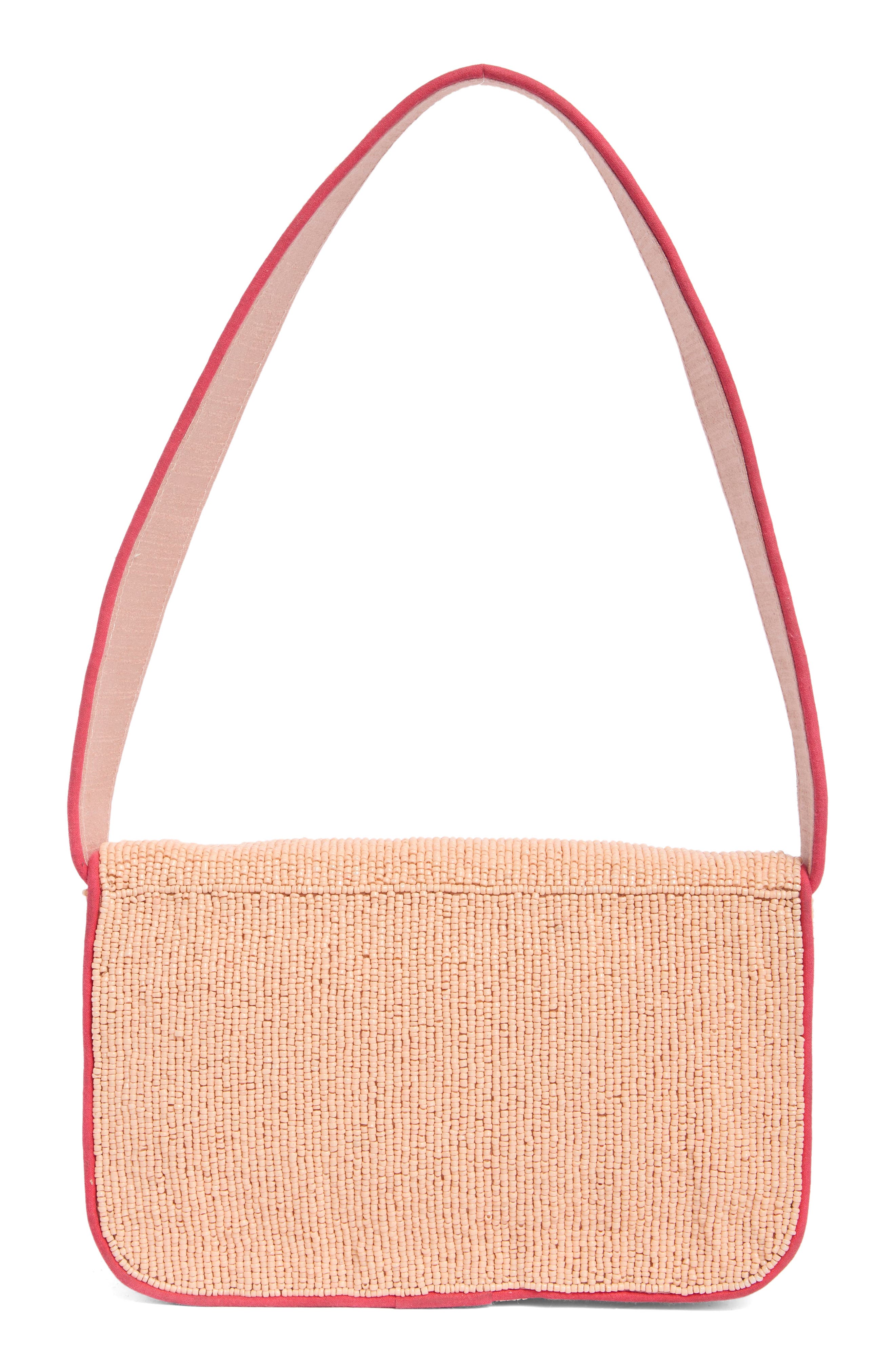 Collection XIIX Beaded Canned Sardines Shoulder Bag, Alternate, color, Coral
