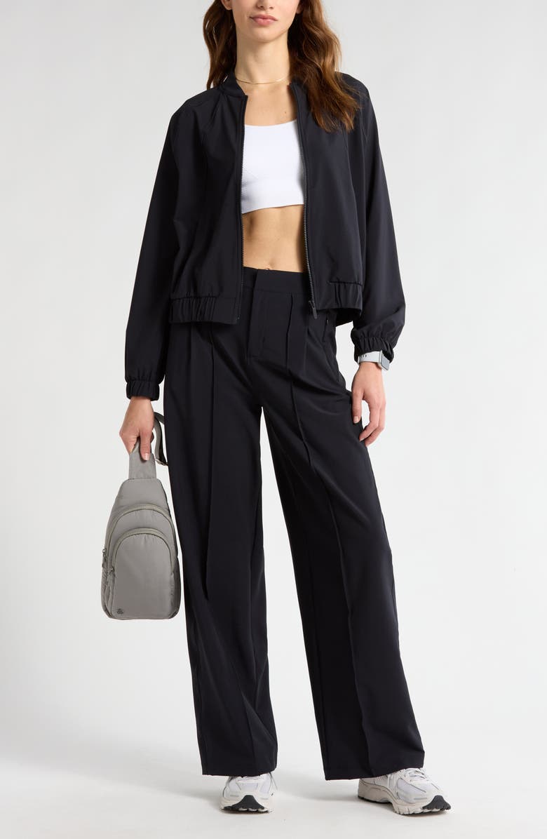 Zella In Flight Bomber Jacket, Alternate, color,