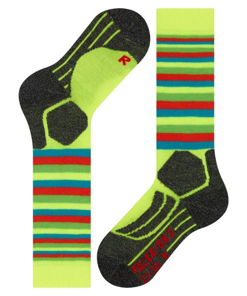 Falke Sk2 Intermediate Stripes Ski Socks In Green