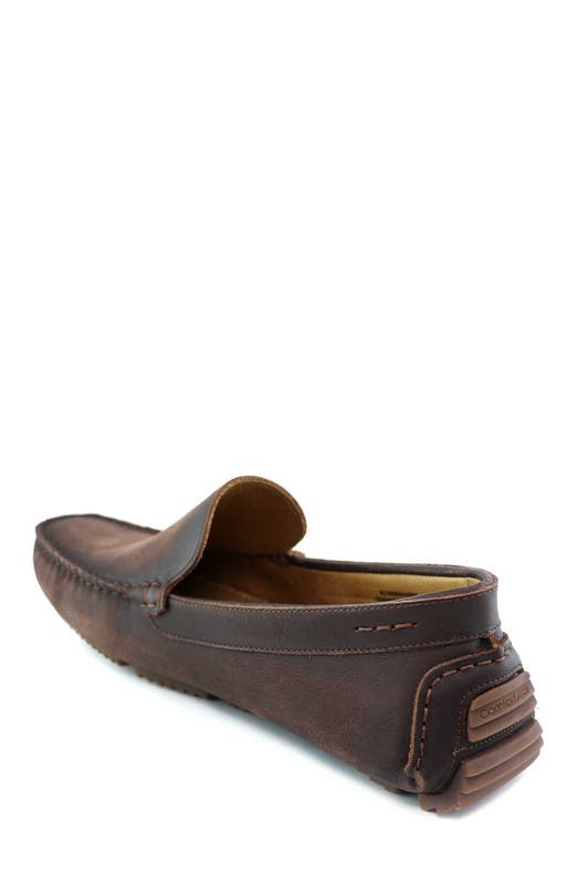 Marc Joseph New York Ovington Ct Leather Venetian Driver Loafer, Alternate, color, Whiskey Burnished Napa