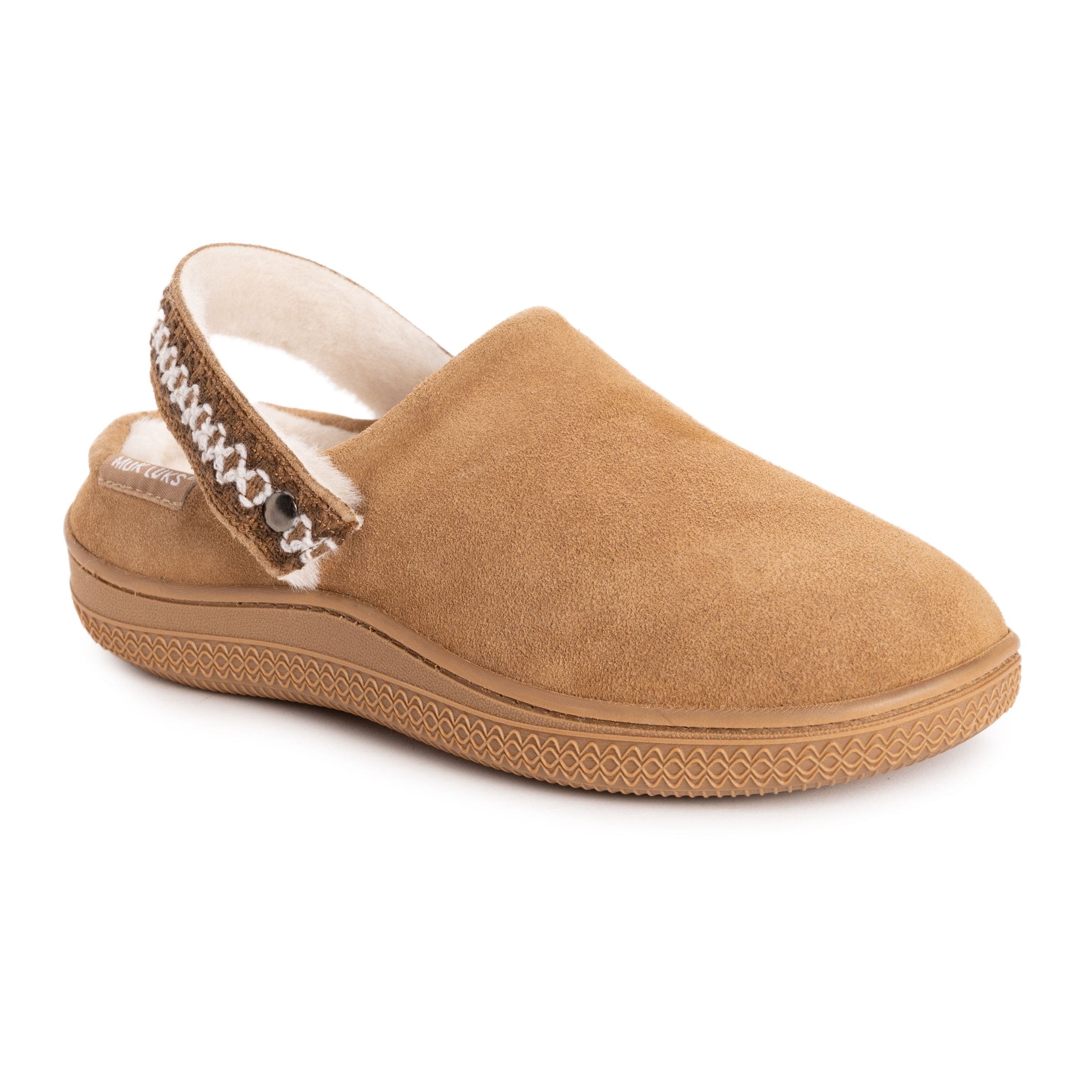 Quianna Luna Genuine Suede Clog Slipper, Alternate, color, Taupe