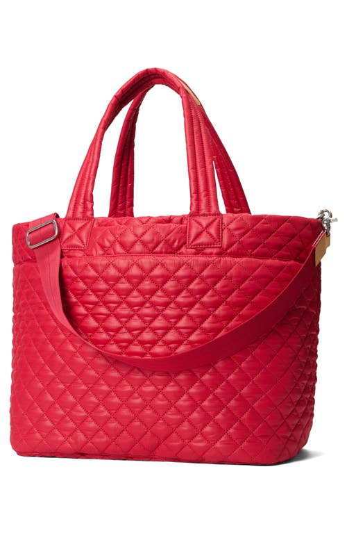 Mz Wallace Deluxe Large Metro Tote In Red