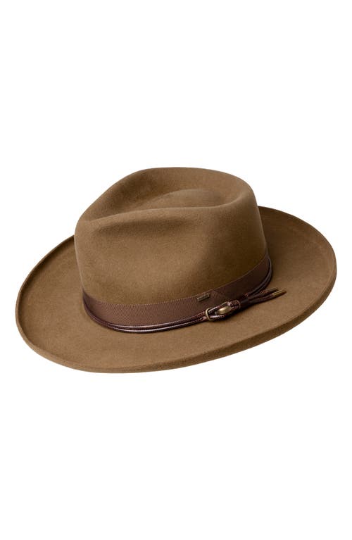 Bailey Bastien Wool Fedora in Driftwood 