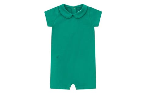 Organic Cotton Collared Bodysuit with Shorts