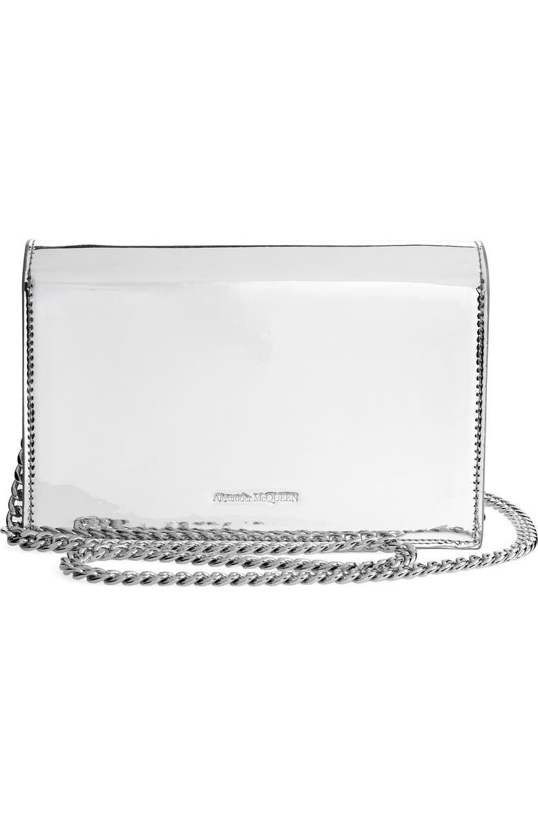 McQueen Small The Skull Metallic Crossbody Bag, Alternate, color,
