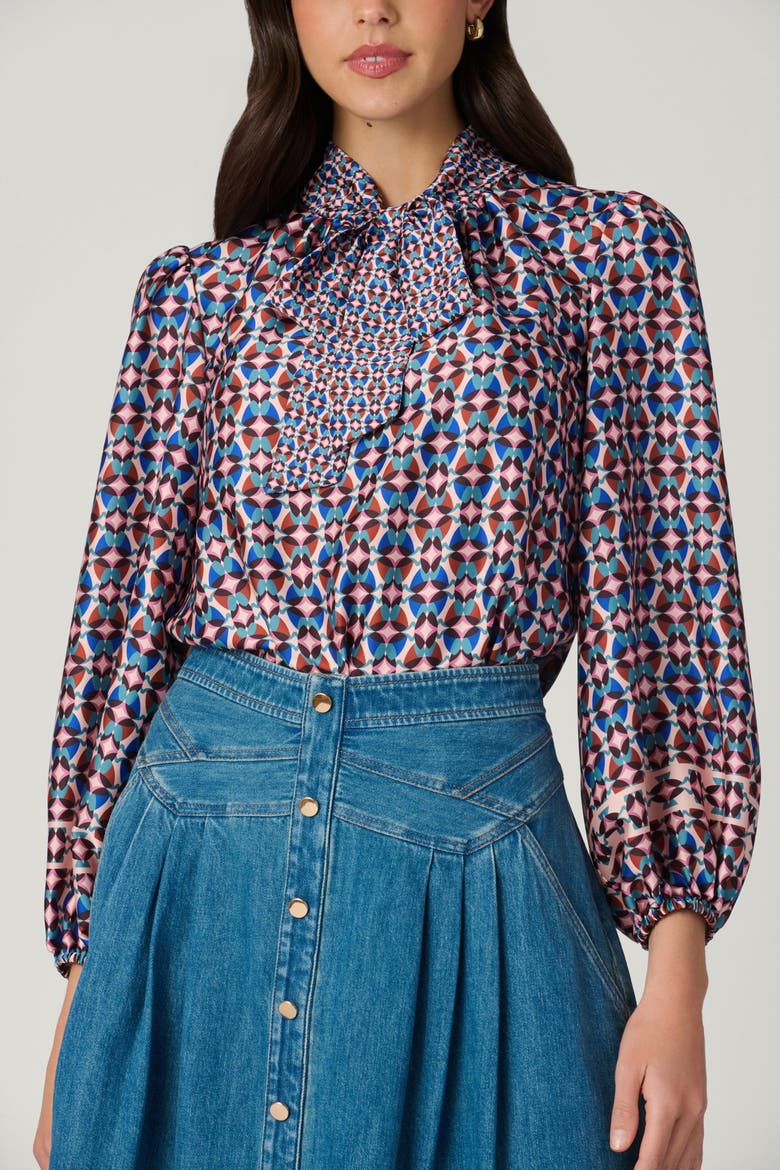 Rye Paulo Geo Print Top, Alternate, color, Blush Multi