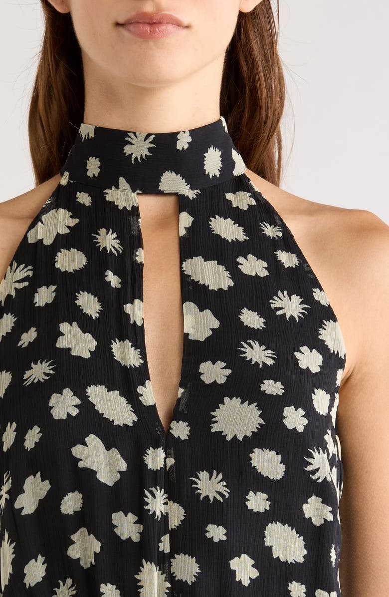 STAUD Camryn Mixed Print Colorblock Dress, Alternate, color, Ditsy Multi