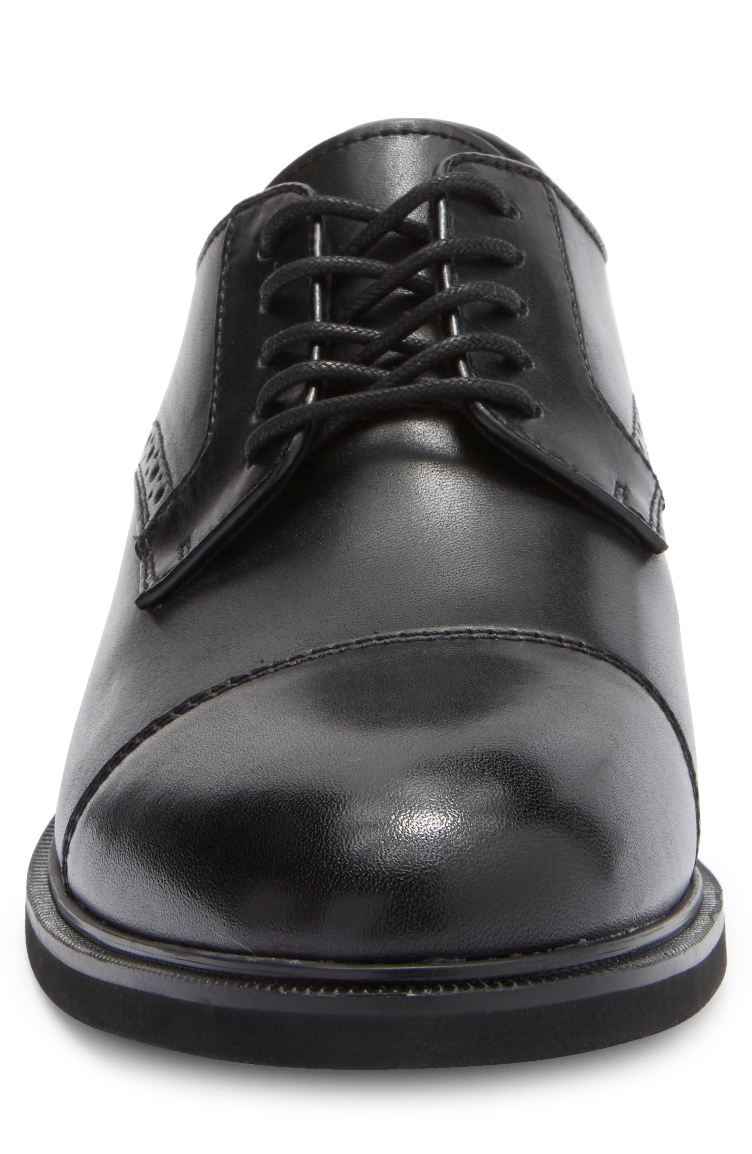 NORDSTROM RACK Rory Cap Toe Derby, Alternate, color, Black