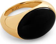 Monica Vinader x Kate Young Onyx Dome Ring