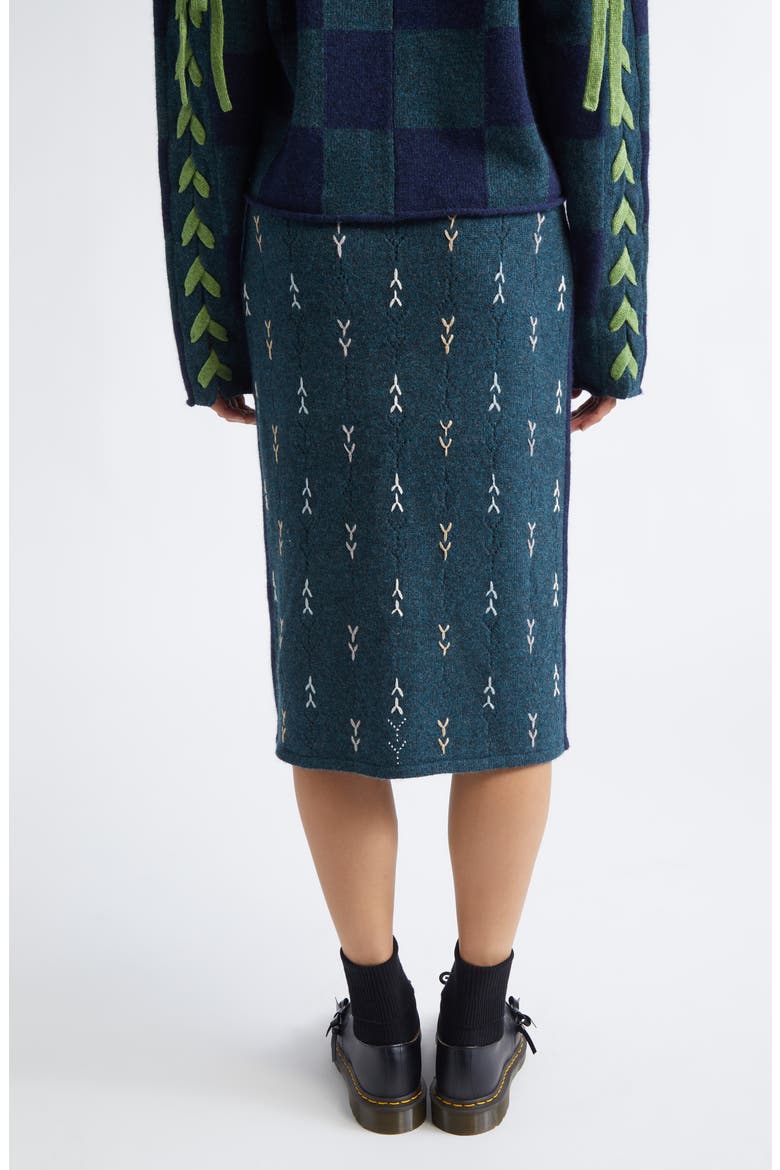 Daisy Lambswool Sweater Skirt, Alternate, color, NAVY