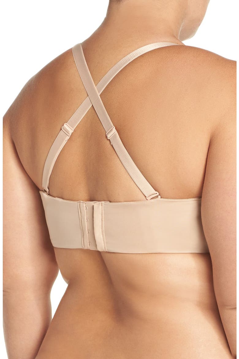 Convertible Strapless Underwire Push-Up Bra, Alternate, color, BOMBSHELL NUDE