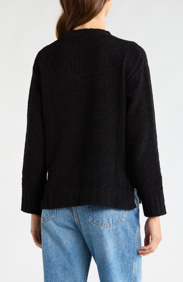 Tommy Bahama Malibu Chenille Sweater, Alternate, color, Black