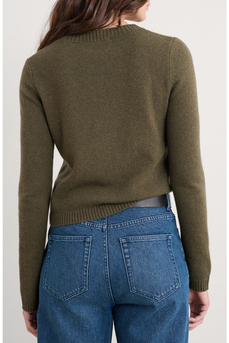 Tern Tide Merino Wool Blend Cardigan, Alternate, color, KNIT MELANGE RICH OLIVE