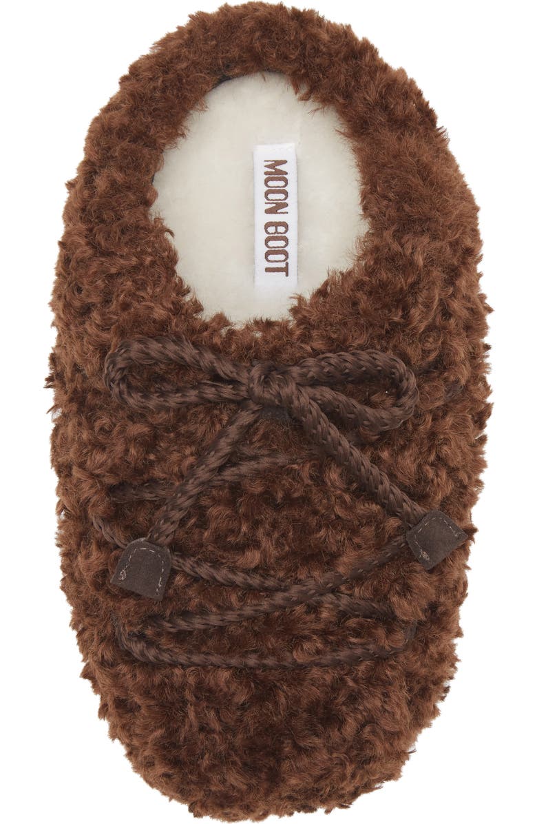 Moon Boot<sup>®</sup> EVX Curly Water Repellent Mule, Alternate, color, Dark Brown