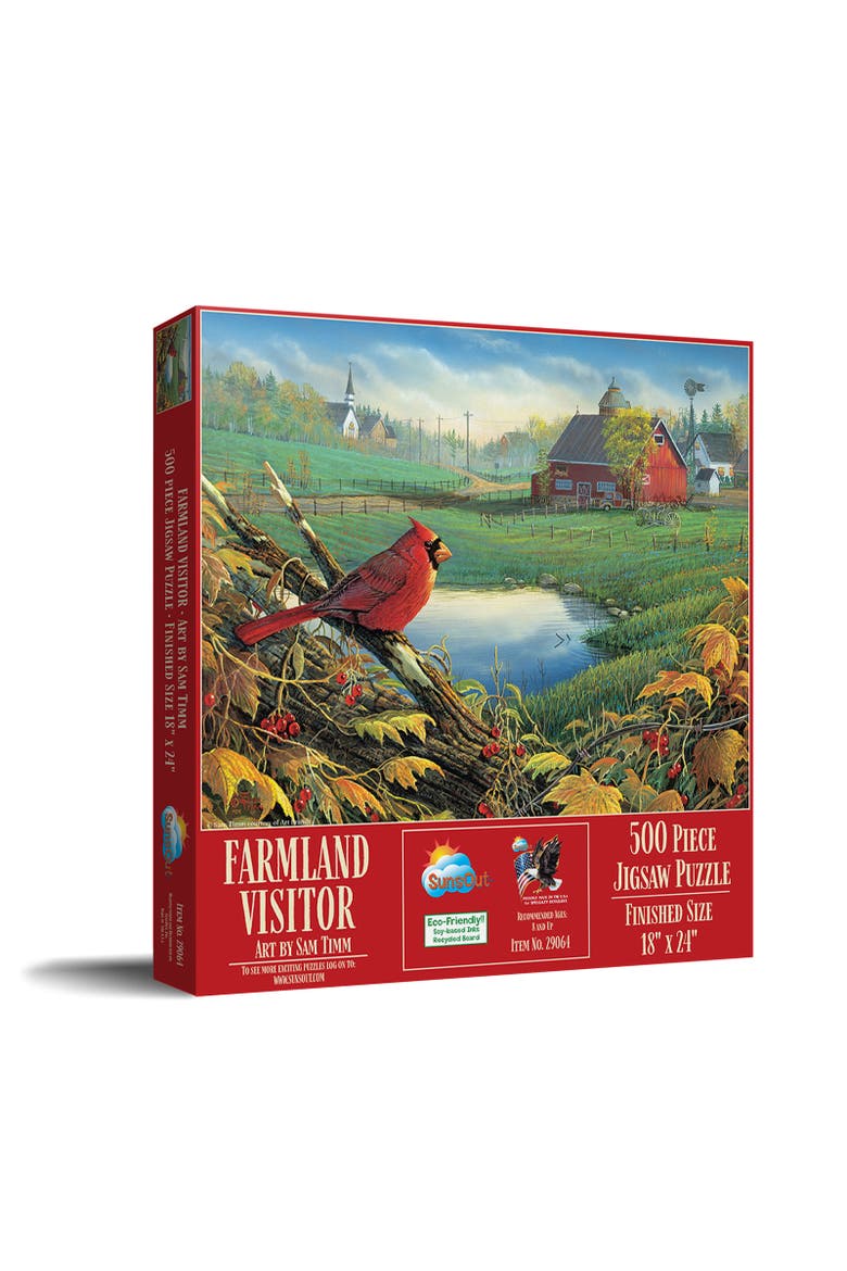 Farmland Visitor 500 piece Jigsaw Puzzle for Adults, Main, color, Multicolor