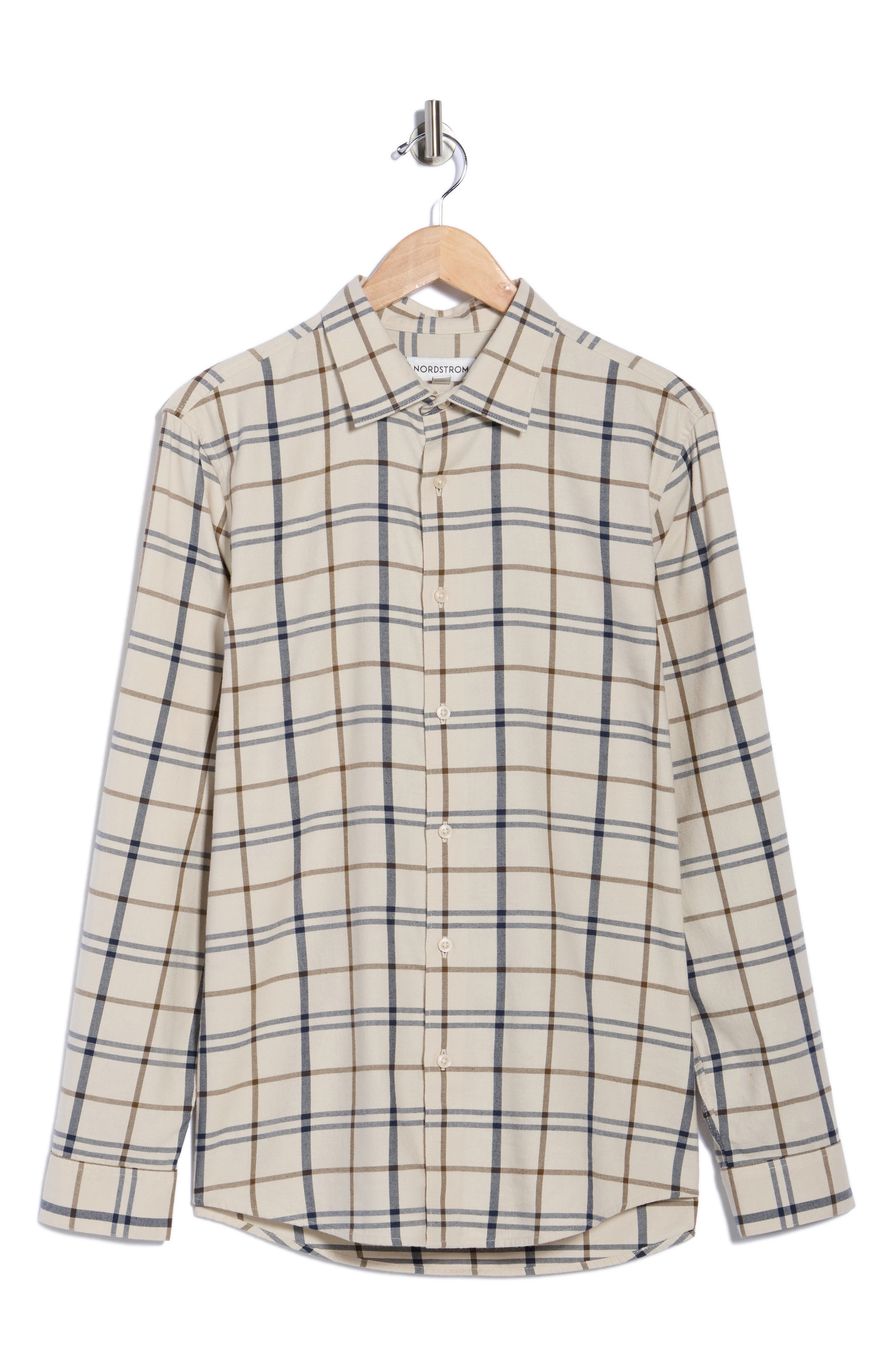 Flannel Button-Up Shirt