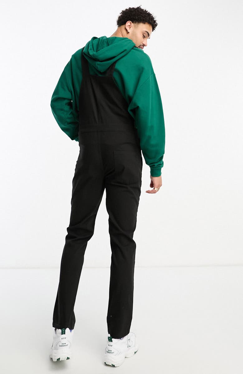 ASOS DESIGN Skinny Fit Stretch Cotton Overalls, Alternate, color, 