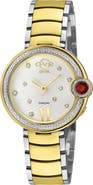 GEVRIL Peruga Diamond Bracelet Watch