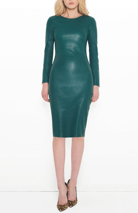 Mrs. Smith Stretch Leather Dress