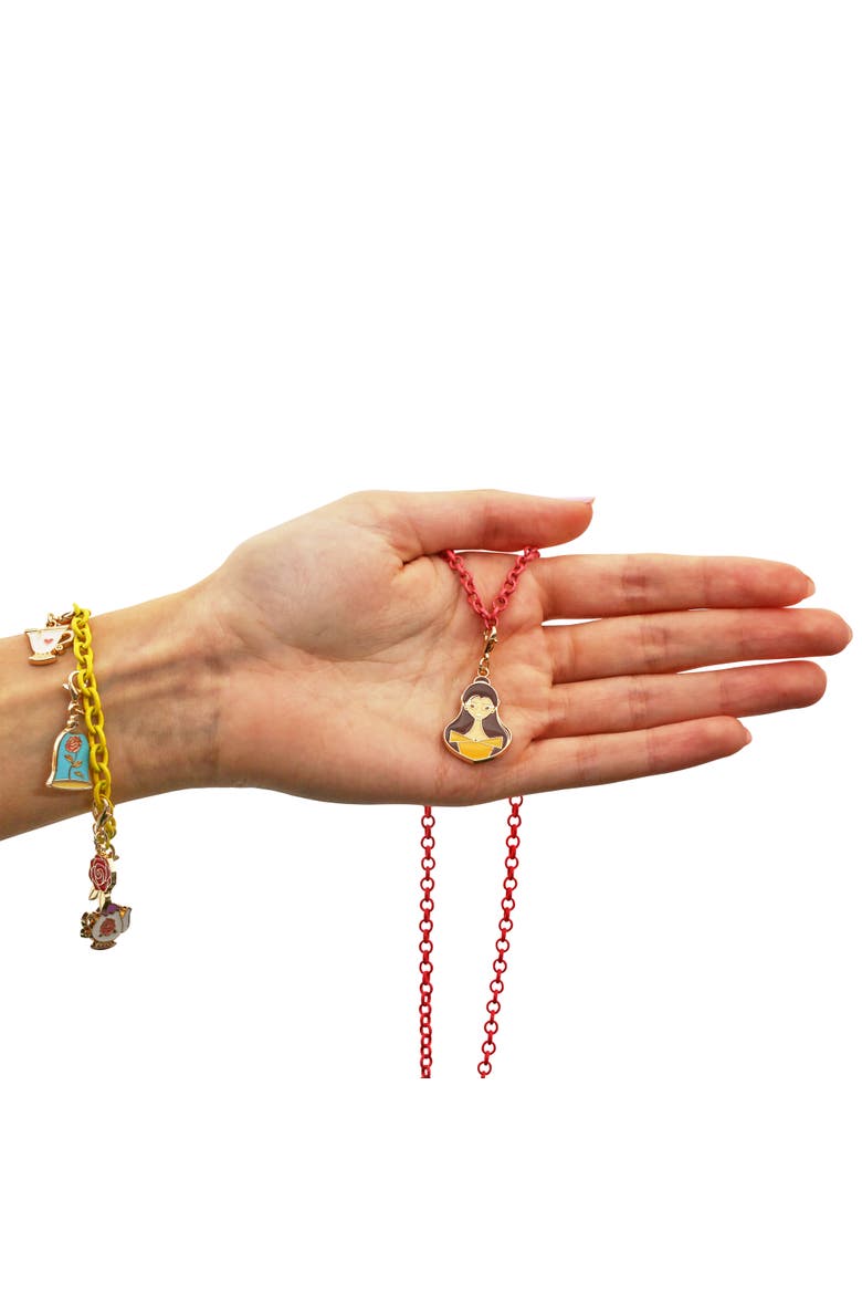 Princess Necklace, Bracelet, and Charms Set, Alternate, color, Multi