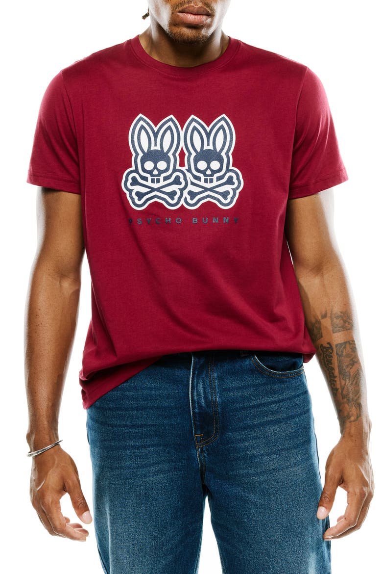 Ledger Pima Cotton Graphic T-Shirt, Main, color, RUMBA RED
