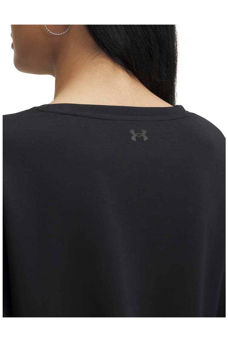Meridian Lounge Crop Sweatshirt, Alternate, color, BLACK / / BLACK