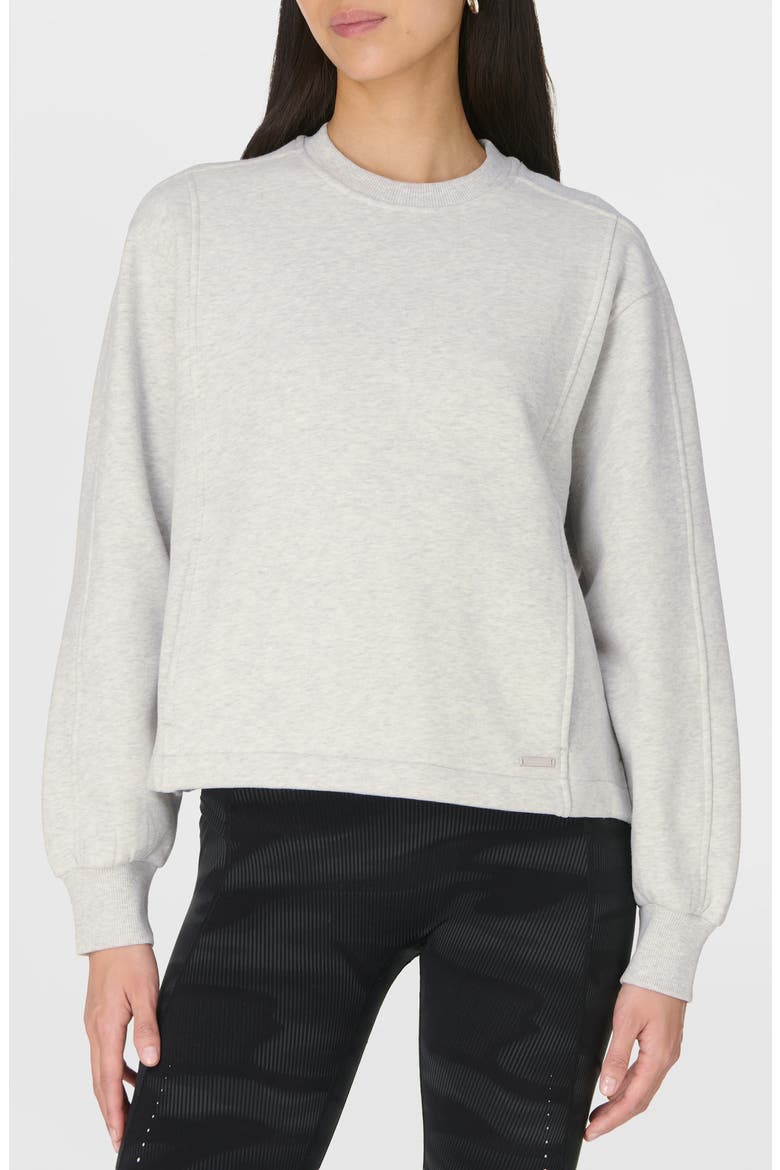 Brushed Crewneck Sweatshirt, Main, color, ICE GREY MARL