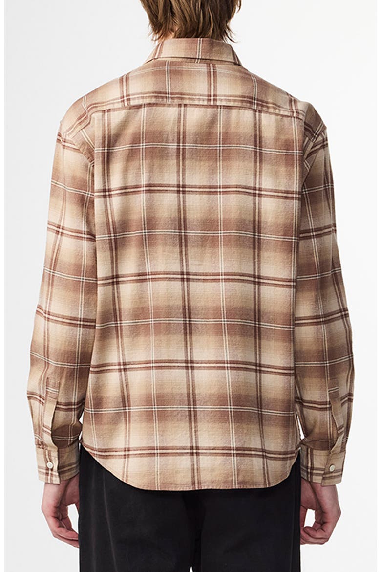Deon 5465 Organic Cotton Button-Up Shirt, Alternate, color, CAMEL CHECK