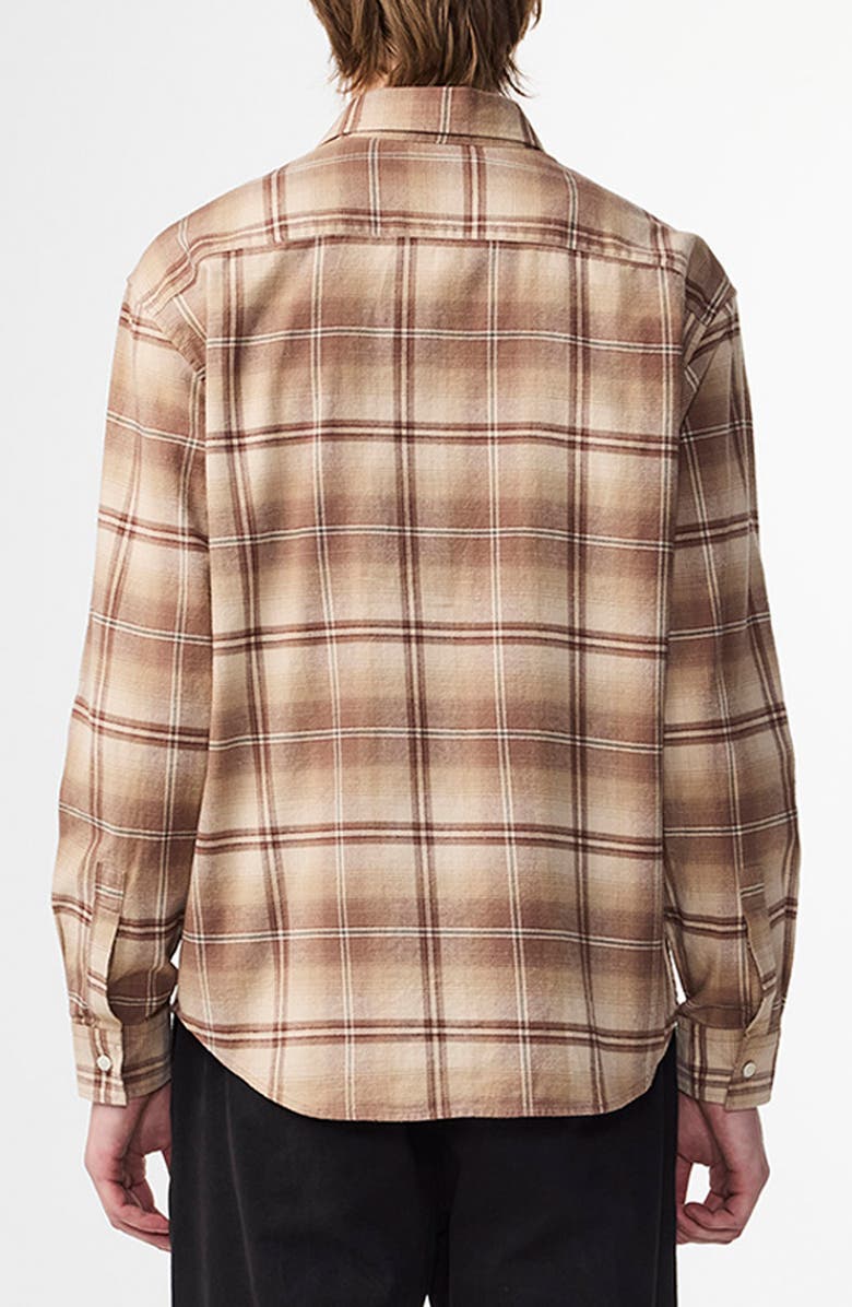 NN07 Deon 5465 Organic Cotton Button-Up Shirt, Alternate, color, Camel Check