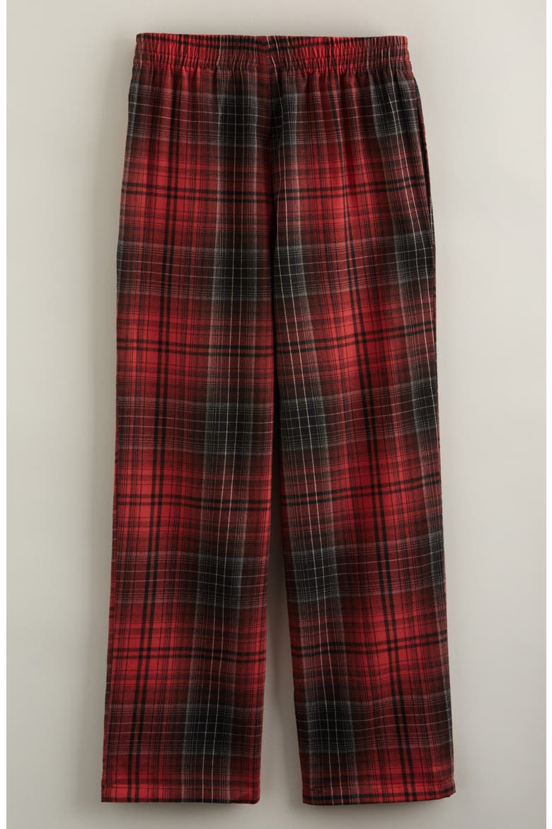 Kids' Plaid Flannel Pajama Pants, Alternate, color, RED JACKIE PLAID