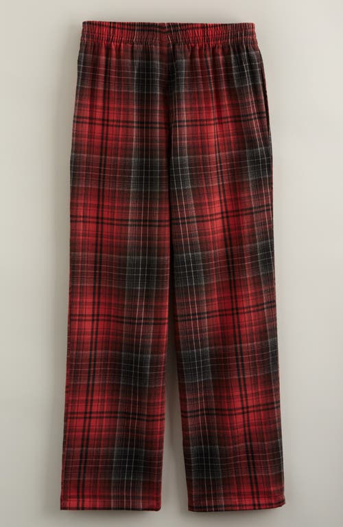 Nordstrom Kids' Plaid Flannel Pajama Pants In Red
