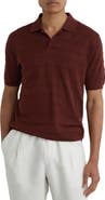 Reiss Serval Check Texture Polo Sweater