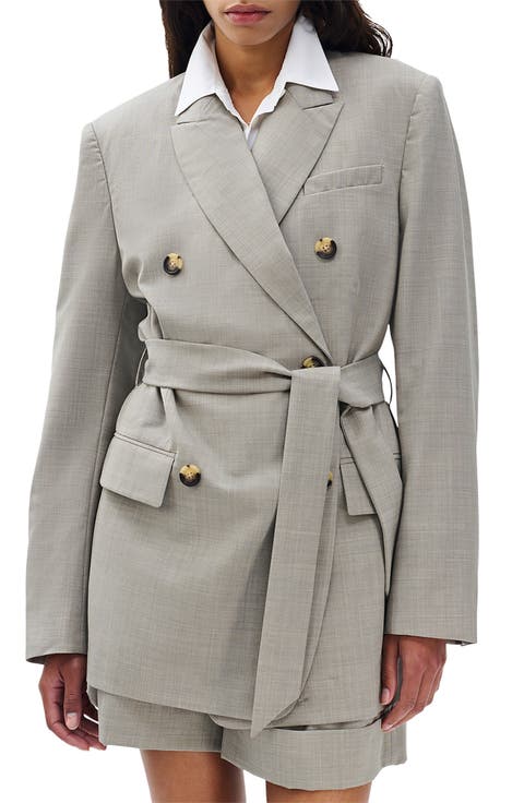 Virginia Tie Waist Double Breasted Blazer