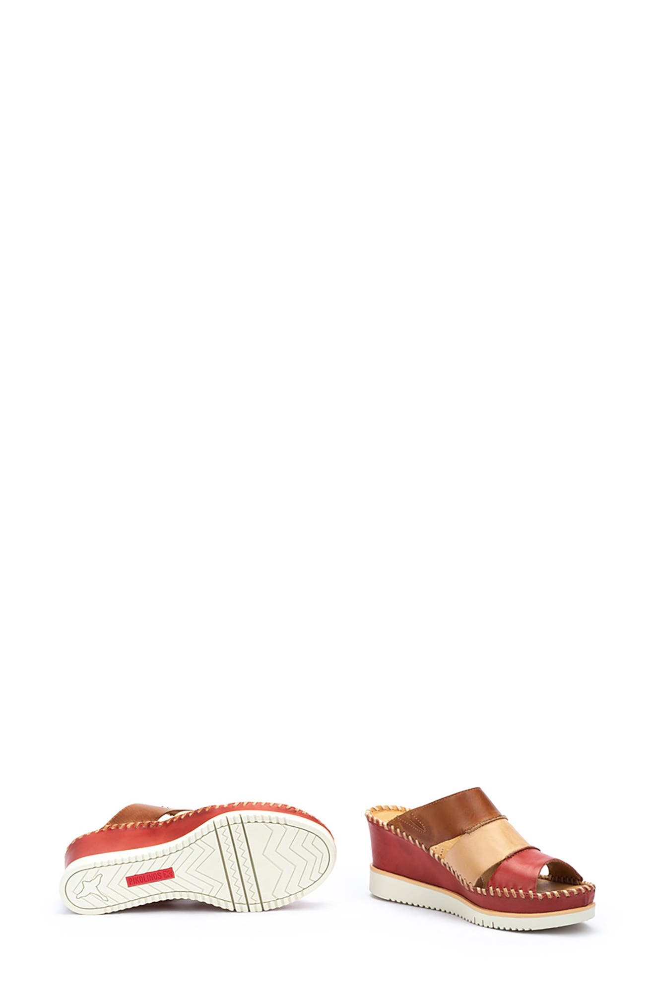 Aguadulce Strappy Wedge Sandal, Alternate, color, CHERRY