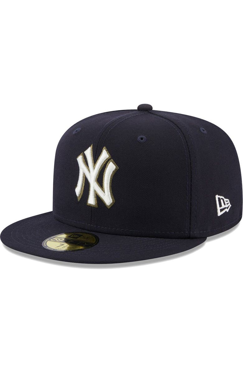New Era Men's New Era Navy New York Yankees 100th Anniversary Spring Training Botanical 59FIFTY Fitted Hat, Alternate, color, 