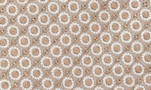 Eton Square Geometric Silk Tie In Multi