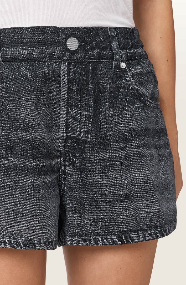 AllSaints Tyler Denim Shorts, Alternate, color, Illusion Black