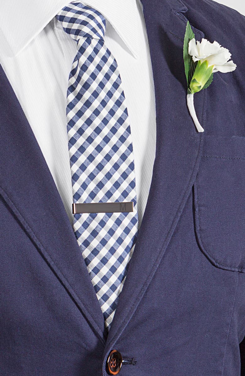 Cathy's Concepts Monogram Cuff Links & Tie Bar Set, Alternate, color,