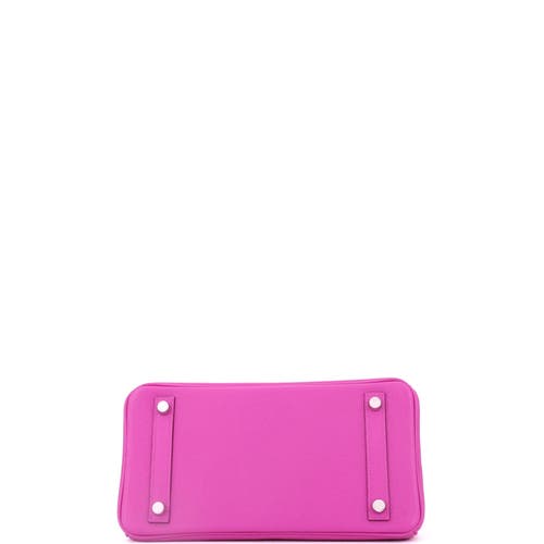 Pre-owned Hermes Hermes Birkin Handbag Verso Novillo With Palladium Hardware 25 In Pink