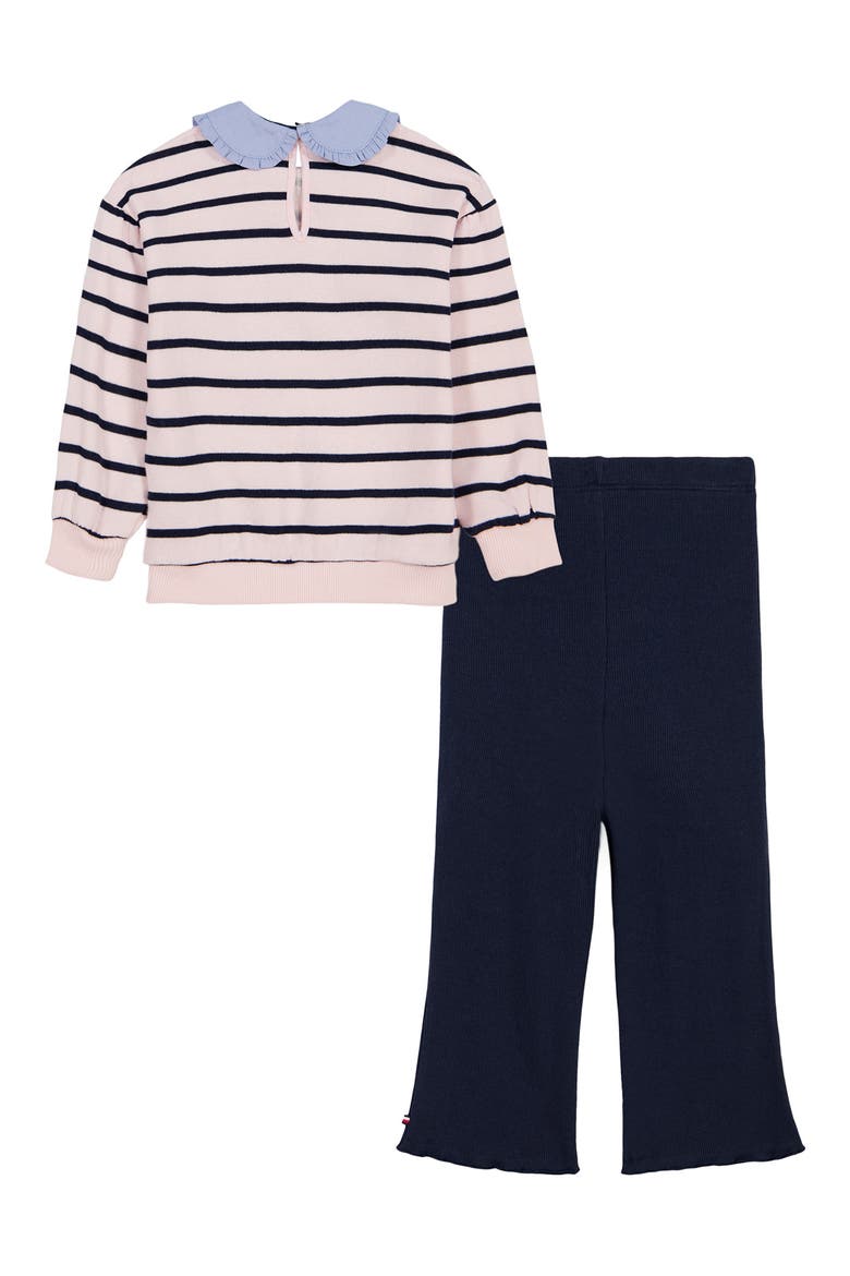 Kids' Stripe Sweatshirt & Pants Set, Alternate, color, BLUE MULTI