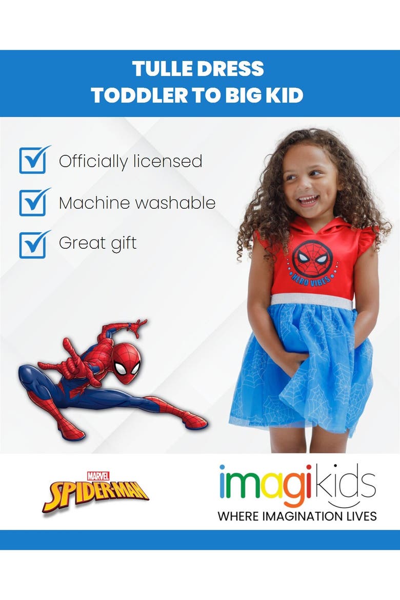Spider-Man Cosplay Tutu Dress, Alternate, color, Spider Man Red Blue