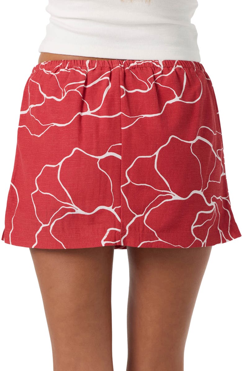 O'Neill Townes Floral Skort, Alternate, color, Lifeguard Red