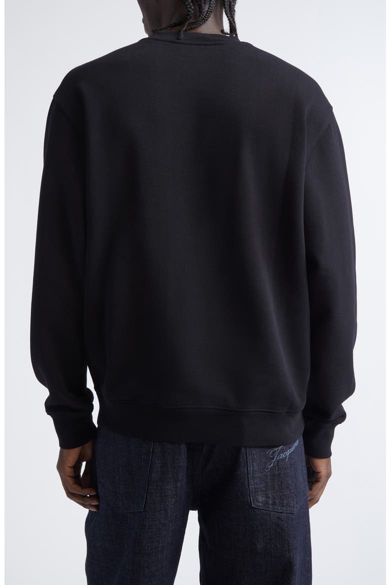 Le Sweatshirt Gros Grain Sweatshirt, Alternate, color, BLACK