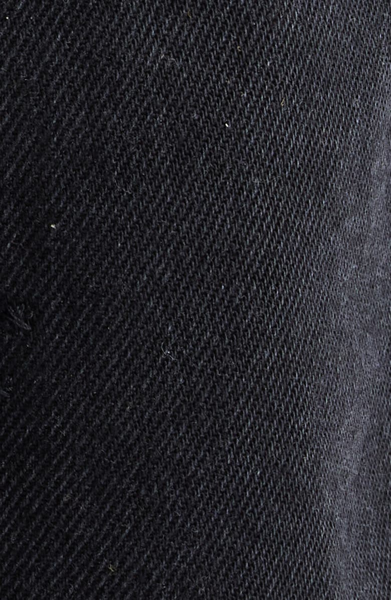 Isabel Marant Amia Fray Hem Broderie Anglaise Flare Leg Jeans, Alternate, color, Black