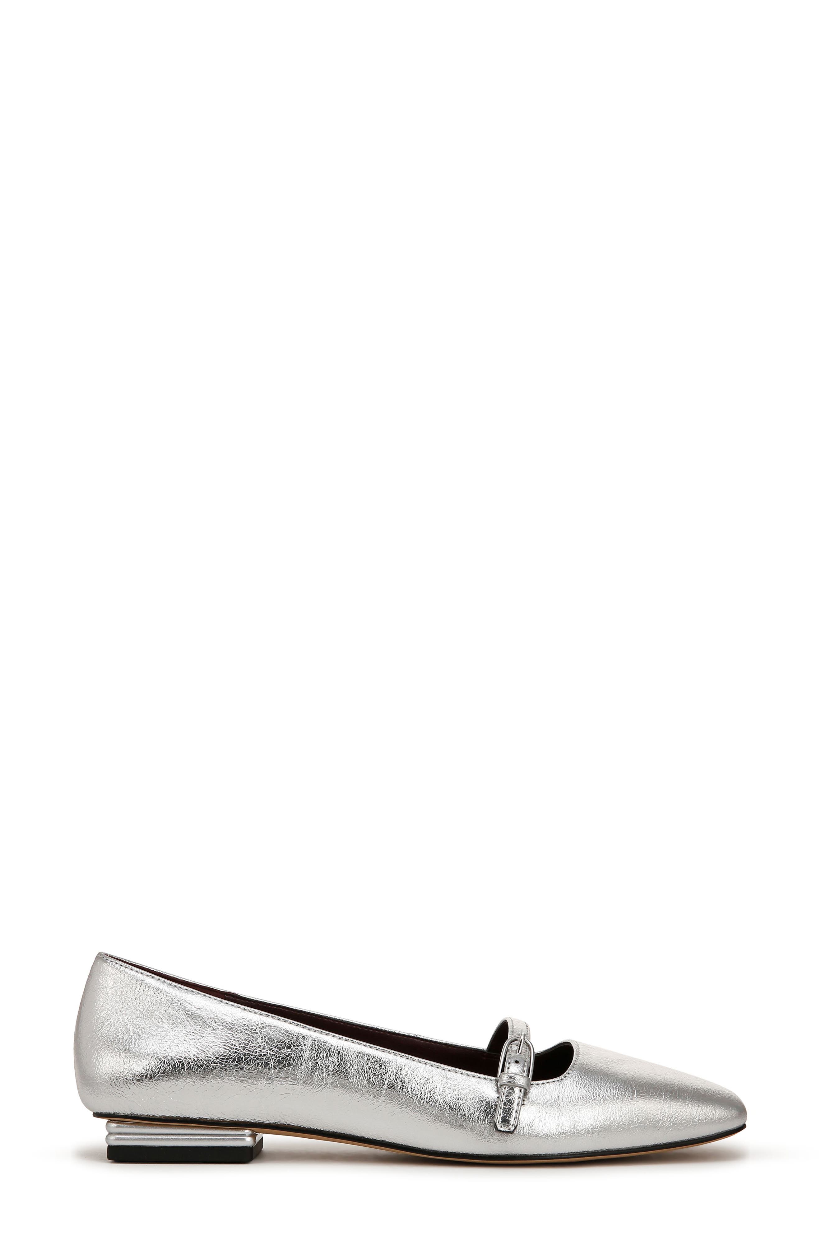 Franco Sarto Tayana Flat, Alternate, color, Silver