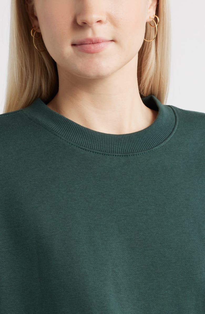 BP. Relaxed Cotton Blend Sweatshirt, Alternate, color, Green Gables