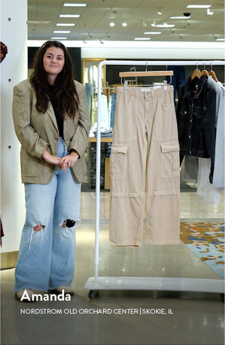 Julieta Low Rise Wide Leg Cargo Jeans, sales video thumbnail