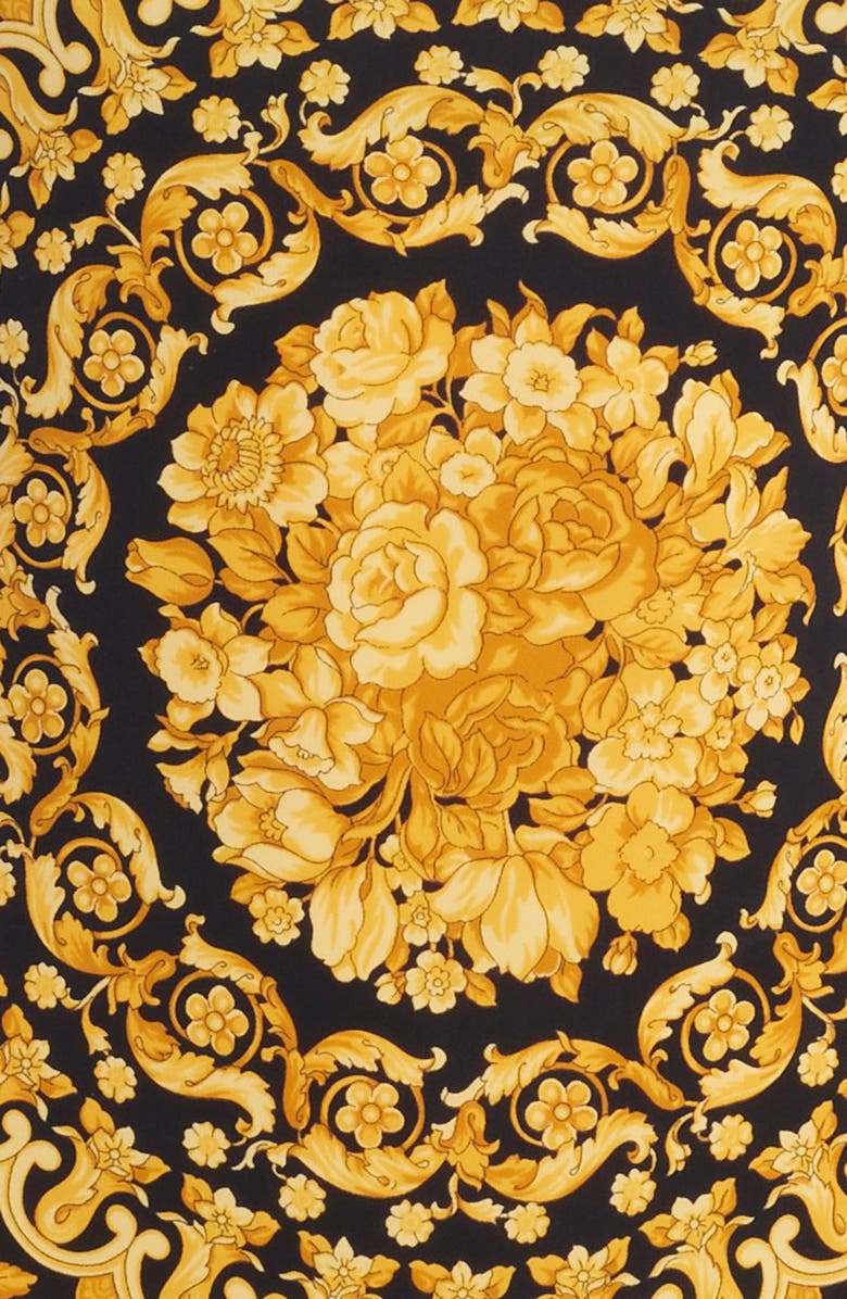 Versace Barocco Print One-Piece Swimsuit, Alternate, color, 